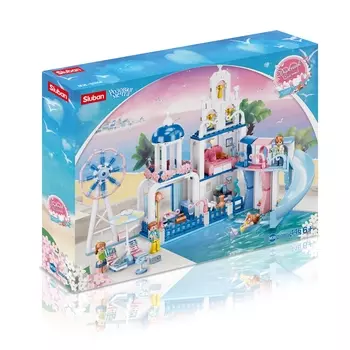 Конструктор SLUBAN "Розовая мечта: Прекрасная вилла", деталей: 446 (M38-B0868)