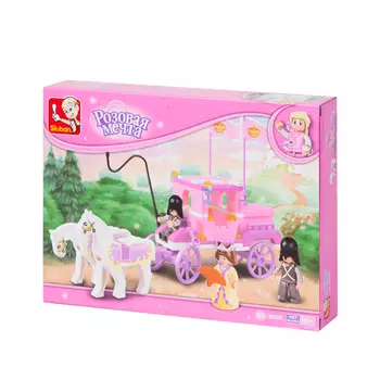 Конструктор SLUBAN "Розовая мечта: Прогулка принцессы", деталей: 137 (M38-B0250)