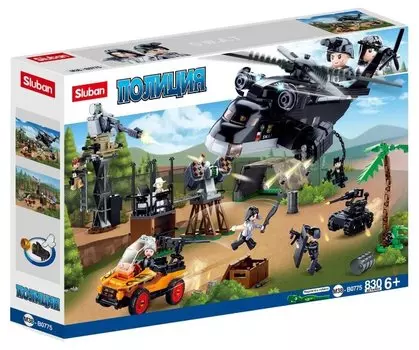 Конструктор SLUBAN "Спецназ: Атака с воздуха", деталей: 830 (M38-B0775)