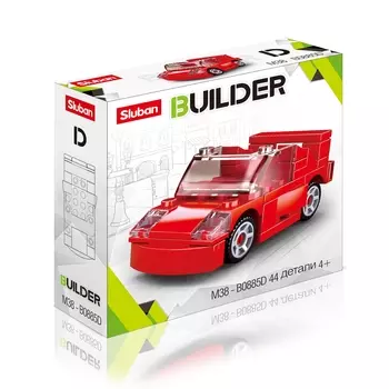 Конструктор SLUBAN "Спортивные автомобили: Красная машина", деталей: 44 (M38-B0885D)