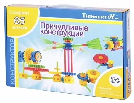 Конструктор Thinkertoy Blue THIN0710-013 Причудливые конструкции, деталей: 65 (THIN0710-013)