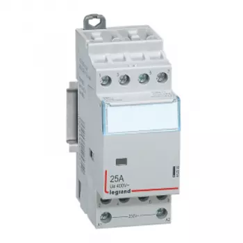 Контактор модульный четырехполюсный (4P) 25А 400 В/230 В, AC, 4НО, IP20, LEGRAND (412535)