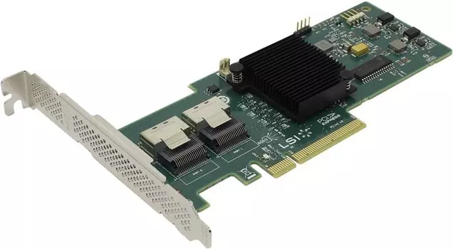 Контроллер Broadcom MegaRAID SAS 9240-8i, SAS/SATA 6G, 8-port (miniSAS), RAID 0/1/5/10/50/JBOD, PCI-Ex8, SGL (LSI00200/L5-25083-05)