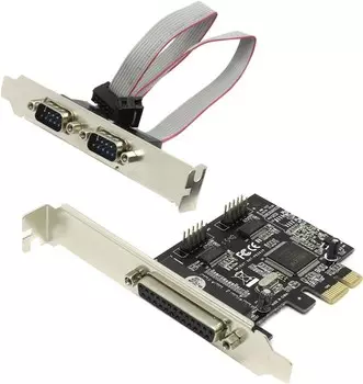 Контроллер COM/LPT Orient XWT-PE2S1PV2, внешние порты: 2xCOM+LPT, PCI-E, Retail (XWT-PE2S1PV2 Retail)