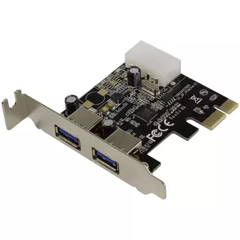 Контроллер Orient VL-3U2PELP, внешние порты: 2xUSB 3.1, PCI-Ex1, OEM