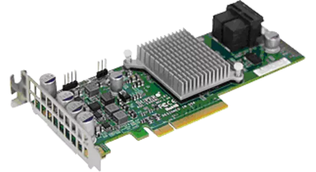 Контроллер Supermicro AOC-S3008L-L8I, SAS/SATA 12G, 8-port (miniSAS HD), RAID 0/1/1E/10, PCI-Ex8, SGL (AOC-S3008L-L8I)