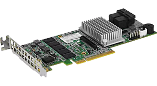Контроллер Supermicro AOC-S3108L-H8iR-16DD, SAS/SATA 12G, 8-port (miniSAS HD), RAID 0/1/5/6/10/50/60, 2Gb, PCI-Ex8, SGL