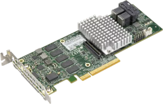 Контроллер Supermicro AOC-S3108L-H8IR, SAS/SATA 12G, 8-port (miniSAS HD), RAID 0/1/5/6/10/50/60, 2Gb, PCI-Ex8, SGL (AOC-S3108L-H8iR)