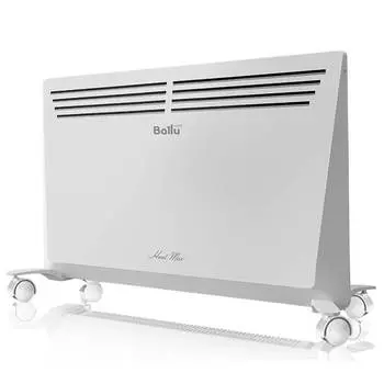 Конвектор 1 кВт 15м², 220В, напольная, настенная, механическое управление, термостат, белый, Ballu BEC/HMM-1000 (BEC/HMM-1000) (шасси и кронштейн в комплекте)