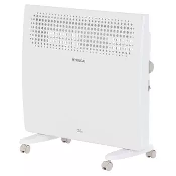 Конвектор 1 кВт 13 м, 220В, напольная, настенная, механическое управление, термостат, белый, Hyundai HV18 H-HV18-10-UI3321 (H-HV18-10-UI3321)