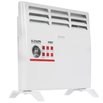 Конвектор ZILON Уют ZHC-1000 SR3.0 ECO 1 кВт 15 м, 220В, напольно-настенный, механическое управление, термостат, белый