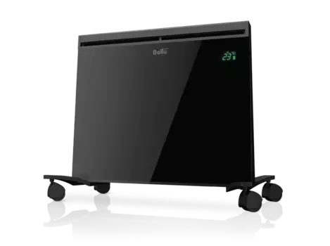 Конвектор 1кВт 15м², 220В, напольно-настенный, электронное управление, термостат, пульт ДУ, черный, Ballu Plaza EXT BEP/EXT-1000