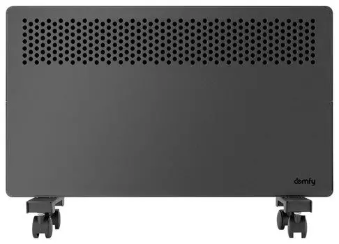 Конвектор DOMFY DCB-CH1115 1.5 кВт 20 м, 220В, напольно-настенный, механическое управление, термостат, черный (DCB-CH1115) (Х-образный нагревательный элемент)
