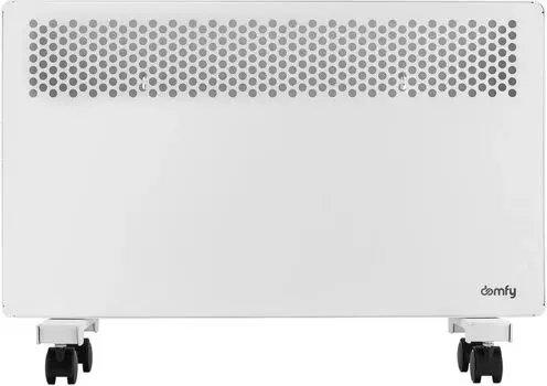 Конвектор DOMFY DCW-CH1020 2 кВт 25 м, 220В, напольно-настенный, механическое управление, термостат, белый (DCW-CH1020) (Х-образный нагревательный элемент)
