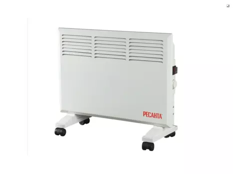 Конвектор РЕСАНТА ОК-1000Е 1 кВт 10 м, 220В, напольно-настенный, электронное управление, термостат, белый (67/4/12)