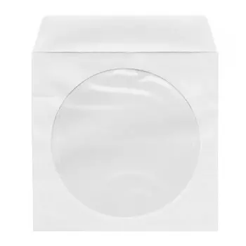 Конверт для CD/DVD Mirex, 1 CD, бумага, белый (37704-00000113)