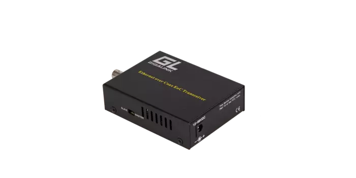 Конвертер Nikomax (Gigalink) GL-MC-UTPF-BNC, UTP 10/100 Мбит/с (PoE 802.3af/at), BNC (Coaxial, до 1500м), черный (GL-MC-UTPF-BNC)