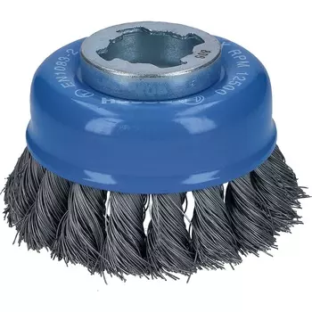 Кордщетка для ушм (болгарки) Bosch 75мм, чашеобразная, витая, сталь, 1шт. (2608620726)