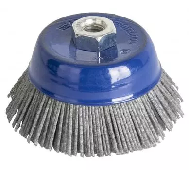 Кордщетка для ушм (болгарки) ПРАКТИКА ⌀ 90мм, чашеобразная, сталь, 1шт. (242-649)