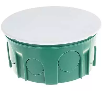 Коробка распределительная круглая 10 см x 10 см, глубина 5 см, скрытый монтаж, IP30, с крышкой, Schneider Electric SchE (IMT35121)