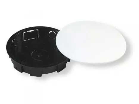 Коробка распределительная круглая, 7 см, глубина 1.4 см, скрытый монтаж, вводов:9, с крышкой, для твердых стен, HEGEL (У194)