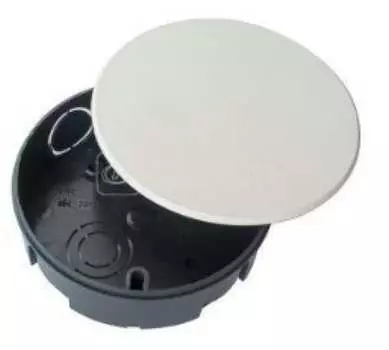 Коробка распределительная круглая, 8 см, глубина 3.6 см, скрытый монтаж, IP30, с крышкой, Schneider Electric У-195 (U195)