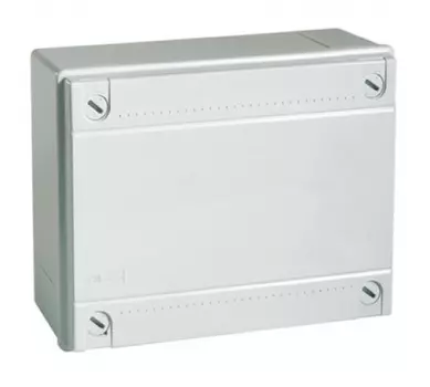 Коробка распределительная прямоугольная 38 см x 30 см, глубина 12 см, наружный монтаж, IP56, с крышкой, DKC (54410)