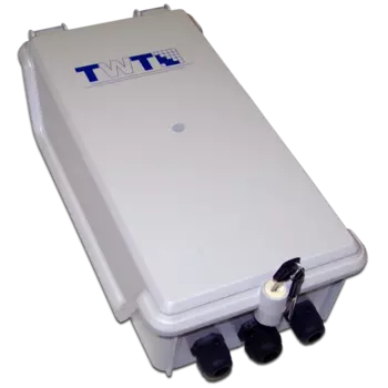 Коробка распределительная прямоугольная, наружный монтаж, IP55, вводов:3, серый, с крышкой, 10 плинтов, 100 пар, TWT DB10-10P/OUT (TWT-DB10-10P/OUT)