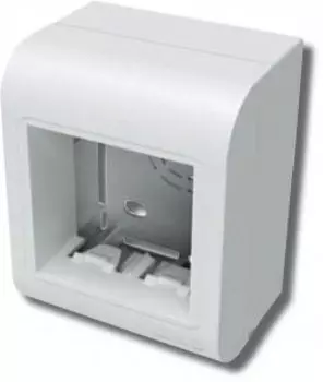 Коробка установочная DKC Мозаик PDM, модулей: 1, мест: 2, 4.7 см x 6.5 см, для накладного монтажа, белый (9700896)