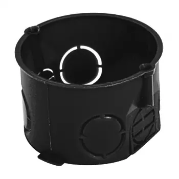 Коробка установочная EKF PROxima КМТ-010-001, модулей: 1, мест: 1, 6 см x 4.2 см, для твердых стен сам. ст.уз, черный (plc-kmt-010-001)