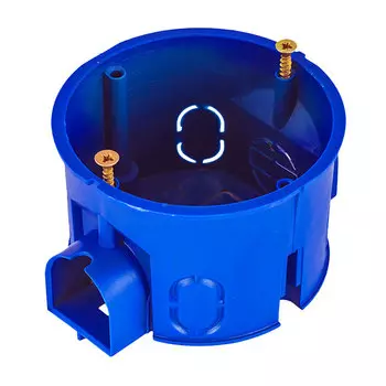 Коробка установочная GUSI Electric Standart, мест: 1, 6.8 см x 4.5 см, для сплошных стен, синий (С3М3 ЕВРО)