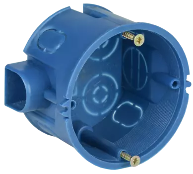 Коробка установочная IEK - UKT10-068-045-000-A-N-UO, 1, 1-место ⌀68ммx45мм, для сплошных стен, синий (UKT10-068-045-000-A-N-UO IEK)