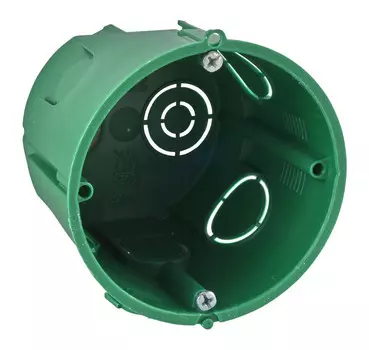 Коробка установочная Schneider Electric 4463126, модулей: 1, мест: 1, 6.5 см x 6 см, для сплошных стен, зеленый (IMT35101)