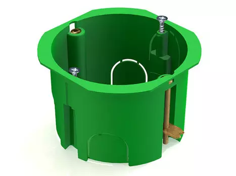 Коробка установочная TDM SQ1403-0010, модулей: 1, мест: 1, 7.3 см x 7.3 см, для сплошных стен, зеленый (SQ1403-0010)