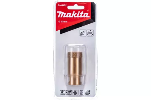 Коронка алмазная Makita 2.7 см, бетон, камень, кирпич (D-44482)