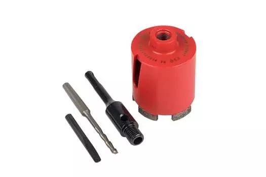 Коронка алмазная по бетону EKF Expert Laser M16 6.8 см, хвостовик: M16/SDS-plus, бетон, камень, кирпич (dch-68-m16)