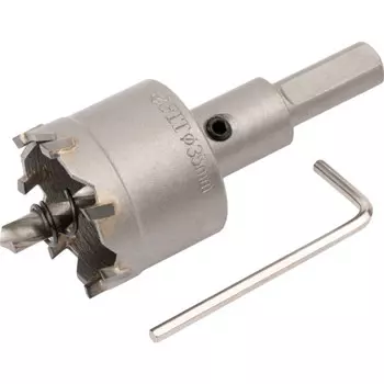 Коронка FIT Профи 35мм, хвостовик: шестигранник, хром-ванадиевая сталь с карбидными вставками (36835)