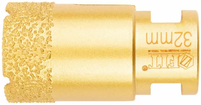 Коронка кольцевая FIT 3.2 см, алмазная, керамогранит, камень и кафель (16343)