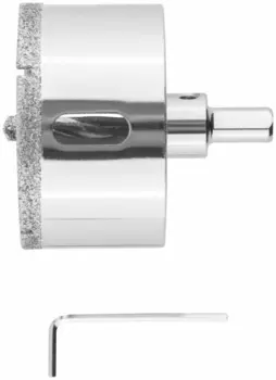 Коронка кольцевая FIT 6.8 см, хвостовик: цилиндрический с 3 гранями, алмазная, керамогранит, камень и кафель (16225)