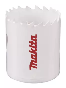 Коронка Makita BI-M 3.8 см, биметаллическая, древесина, цветной металл, гипсокартон, ДСП, фанера, оргстекло, твердая пластмасса (D-17061)