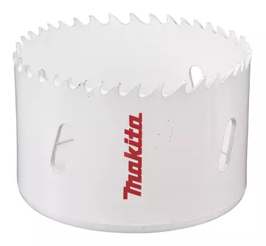 Коронка Makita BI-M 6.8 см, биметаллическая, древесина, цветной металл, гипсокартон, ДСП, фанера, оргстекло, твердая пластмасса (D-17108)