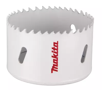 Коронка Makita BI-M 7 см, биметаллическая, древесина, цветной металл, гипсокартон, ДСП, фанера, оргстекло, твердая пластмасса (D-25694)