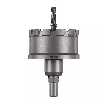 Коронка Milwaukee 6 см, хвостовик: 3х гранный 13мм, твердосплавная, сталь прочностью не более 1200 Н/мм толщиной до 4 мм, нержавеющая сталь толщиной до 2 мм, алюминий, цинк, медь, чугун, стекловолокно, ПВХ (4932479051)