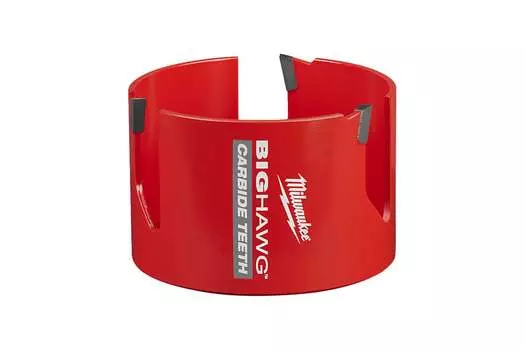 Коронка Milwaukee Big Hawg 10.2 см, хвостовик: 5/8 дюйма, кирпича, газобетонных блоков, блоков из песчаника твердостью до 30 Н/мм, ДСП, ДВП, фанеры, МДФ средней твердости, пластика и ДСП с пластиковым покрытием (4932464934)