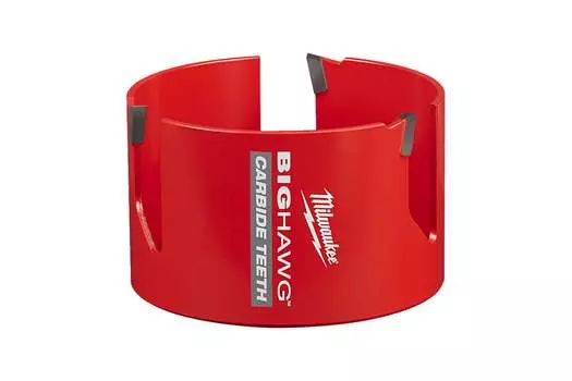 Коронка Milwaukee Big Hawg 10.8 см, хвостовик: 5/8 дюйма, кирпича, газобетонных блоков, блоков из песчаника твердостью до 30 Н/мм, ДСП, ДВП, фанеры, МДФ средней твердости, пластика и ДСП с пластиковым покрытием (4932464935)