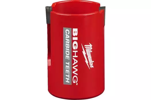 Коронка Milwaukee Big Hawg 4.4 см, хвостовик: 5/8 дюйма, кирпича, газобетонных блоков, блоков из песчаника твердостью до 30 Н/мм, ДСП, ДВП, фанеры, МДФ средней твердости, пластика и ДСП с пластиковым покрытием (4932464924)