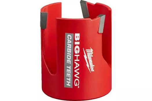 Коронка Milwaukee Big Hawg 5.7 см, хвостовик: 5/8 дюйма, кирпича, газобетонных блоков, блоков из песчаника твердостью до 30 Н/мм, ДСП, ДВП, фанеры, МДФ средней твердости, пластика и ДСП с пластиковым покрытием (4932464927)