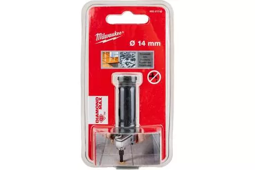 Коронка Milwaukee Diamond MAX 1.4 см, хвостовик: М14, алмазная, керамика, камень, стекловолокно (4932471763)