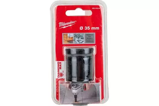 Коронка Milwaukee Diamond MAX 3.5 см, хвостовик: М14, алмазная, керамика, камень, стекловолокно (4932478280)