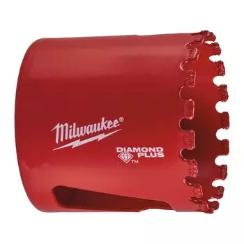 Коронка Milwaukee Diamond Plus 4.4 см, хвостовик: 5/8" Х 18, алмазная, фарфор, керамогранит, керамическая плитка, чугун, стекловолокно (49565640)